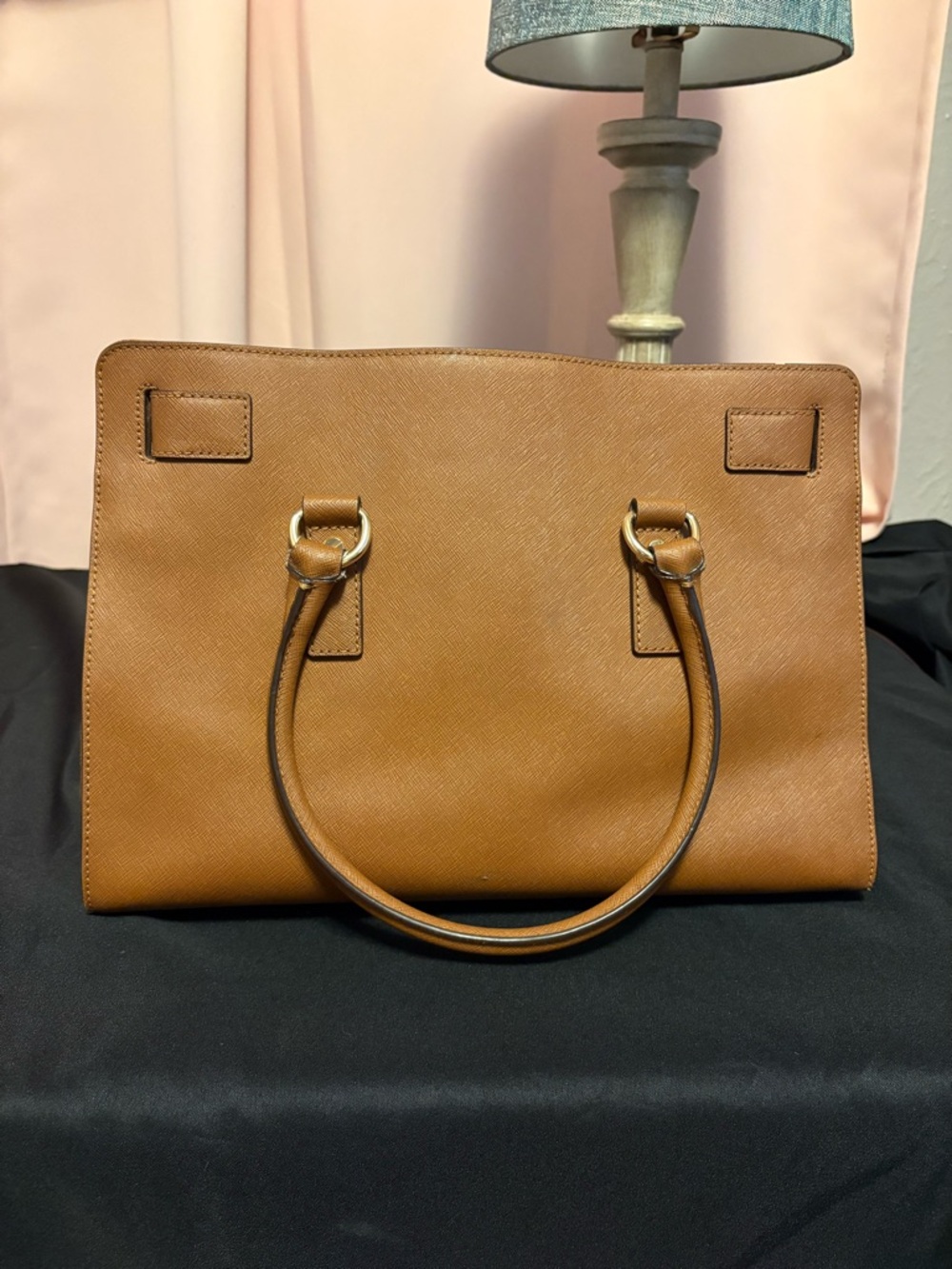 Michael Kors Caramel Brown Leather Satchel with Gold Hardware - Picture 2 of 11